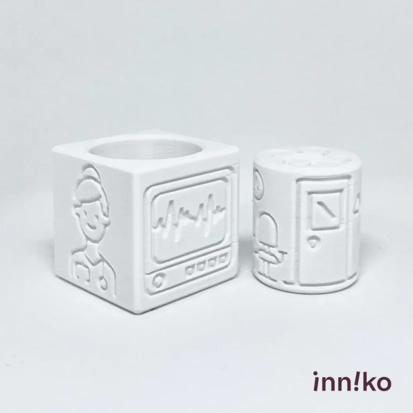 Obtiskovací kostka s válečkem 2v1 | Nemocnice