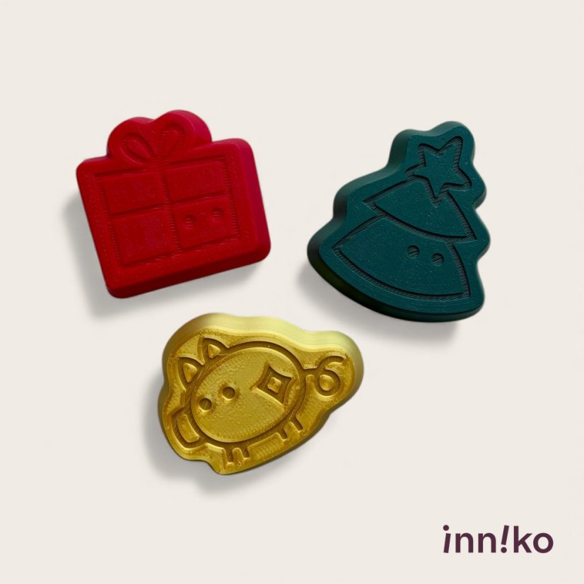 Bábovičky do kinetického piesku 3 ks | Vianoce