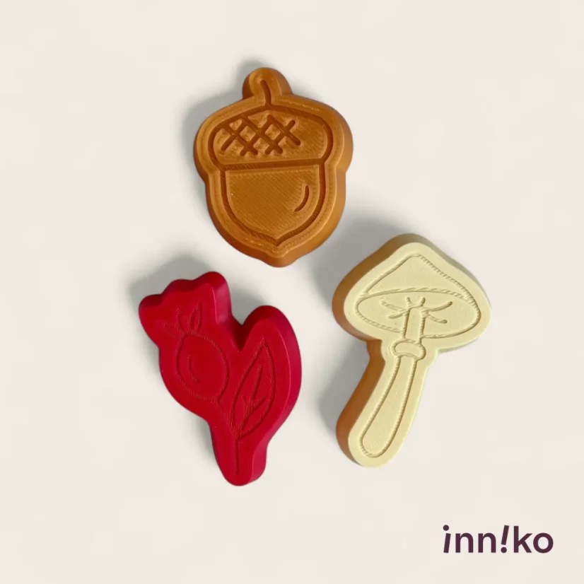 Bábovičky do kinetického piesku 3 ks | Plody jesene