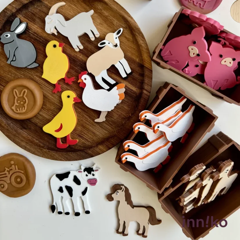 WooBeWee™ Počítame! | Zvieratká z farmy - Zvířátka: Koza 🐐 (5 ks)