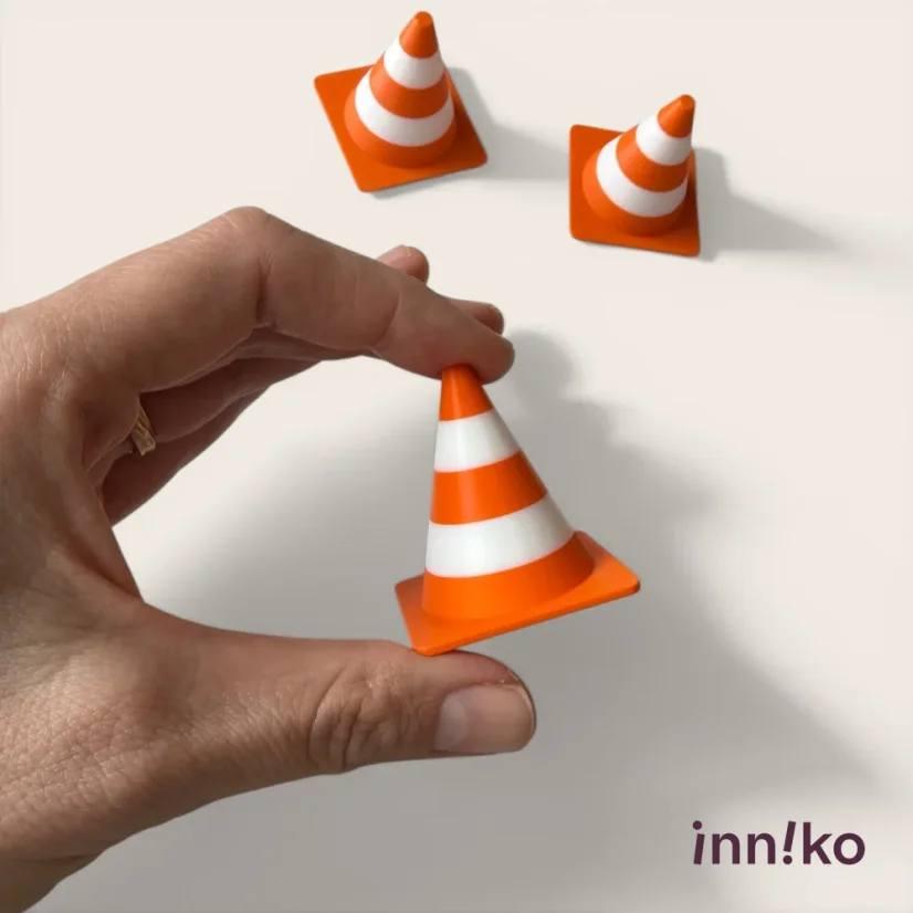 WooBeWee™ Pomôcka na hranie | Dopravné kužele zo stavby 5 ks