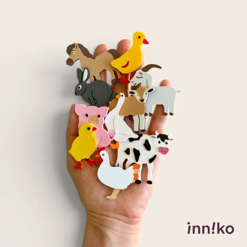 Veľká sada hračiek k modelovacej hmote inniko® | Farma