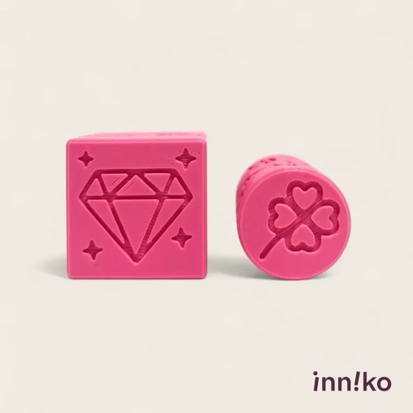 Obtiskovací kostka s válečkem 2v1 | Jednorožci