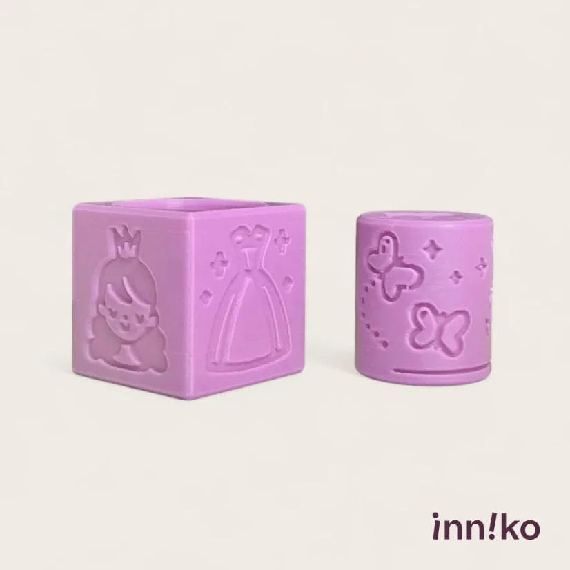 Obtiskovací kostka s válečkem 2v1 | Pohádka