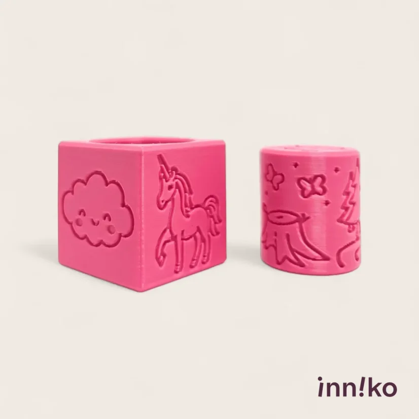 inniko® kocka 2v1 k modelíne | Jednorožci