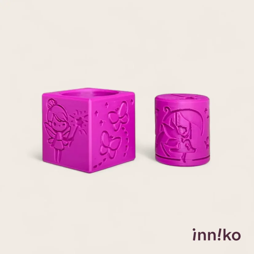 Obtiskovací kostka s válečkem 2v1 | Víly