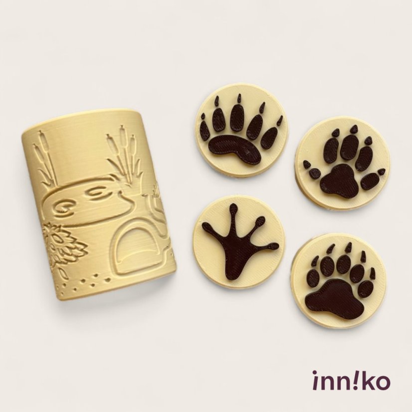 inniko® sada pečiatok s valčekom | Zimný spánok zvieratiek