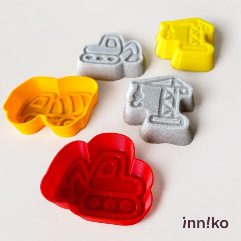 inniko® formičky na kinetický piesok, 3 ks | Stavba
