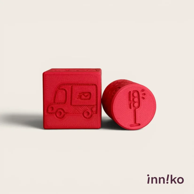 inniko® kocka 2v1 k modelíne | Autá a doprava