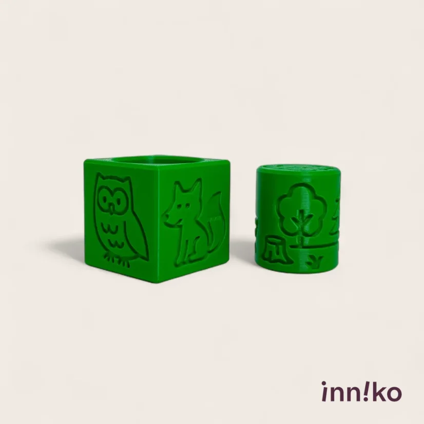 inniko® kocka 2v1 k modelíne | Lesní zvířátka
