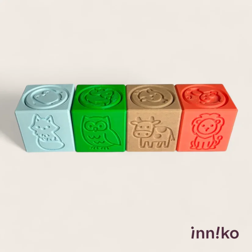 Sada 4 kociek inniko | Zvieratká
