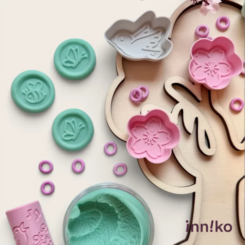 Bábovičky do kinetického piesku 3 ks | Jar
