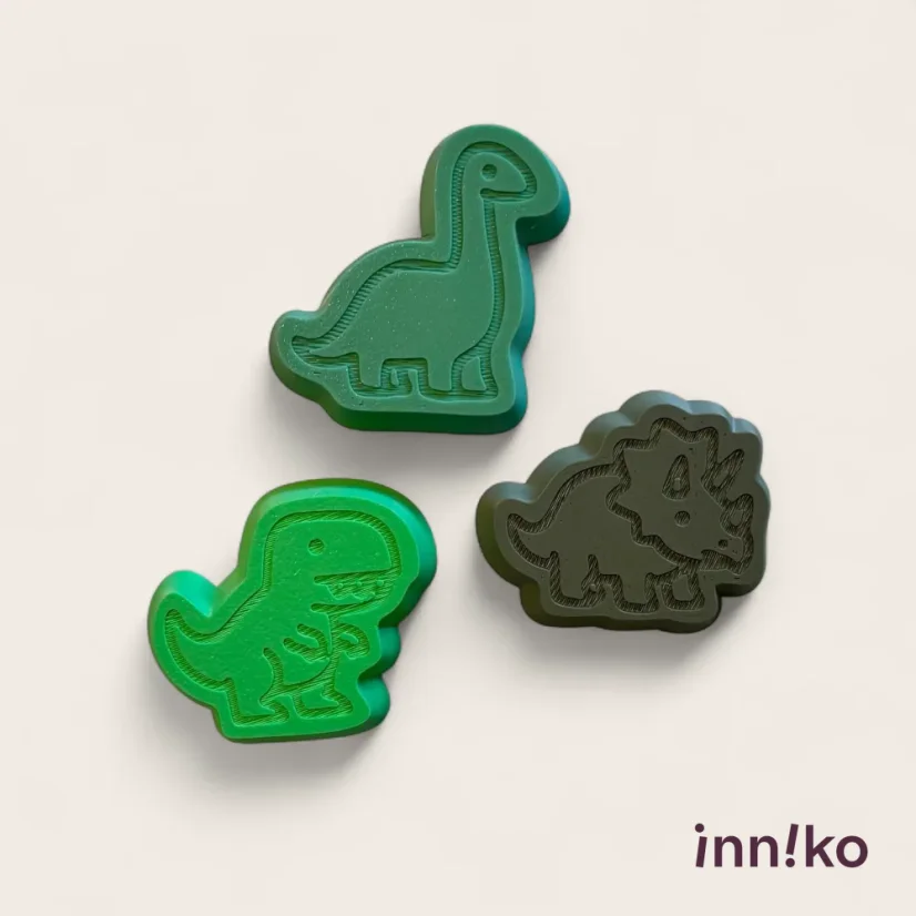 inniko® formičky na kinetický piesok, 3 ks | Dinosaury
