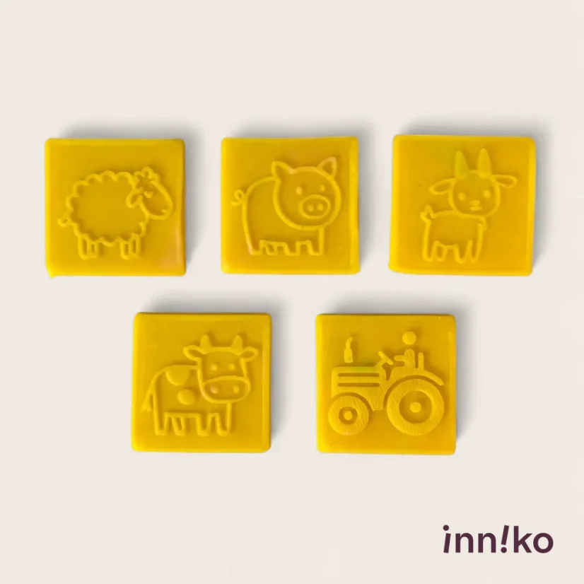 Obtiskovací kostka s válečkem 2v1 | Farma