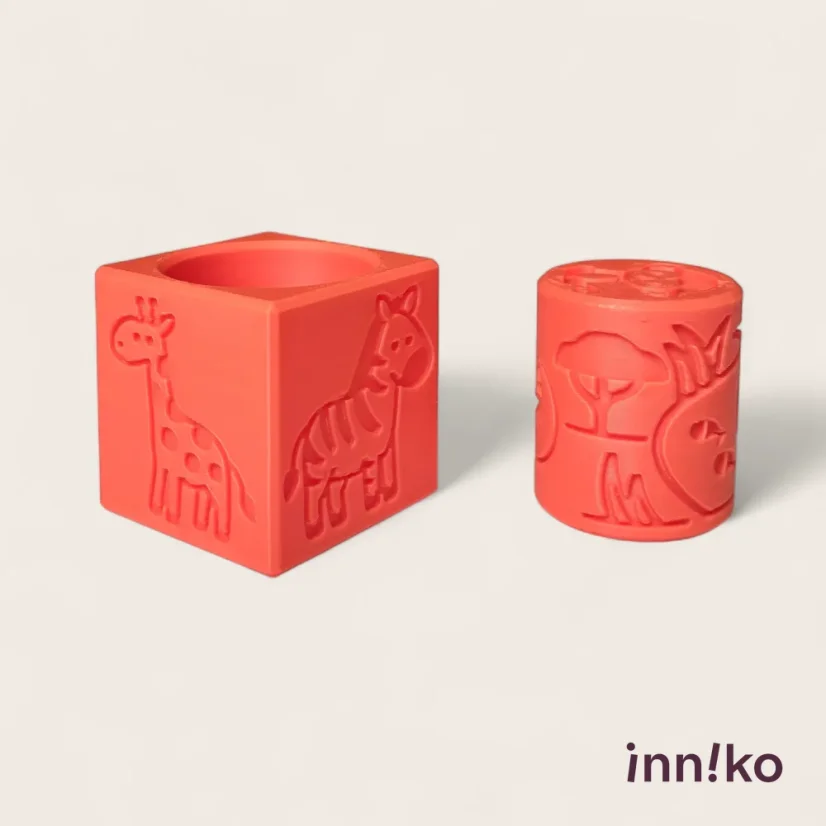 Obtiskovací kostka s válečkem 2v1 | Safari