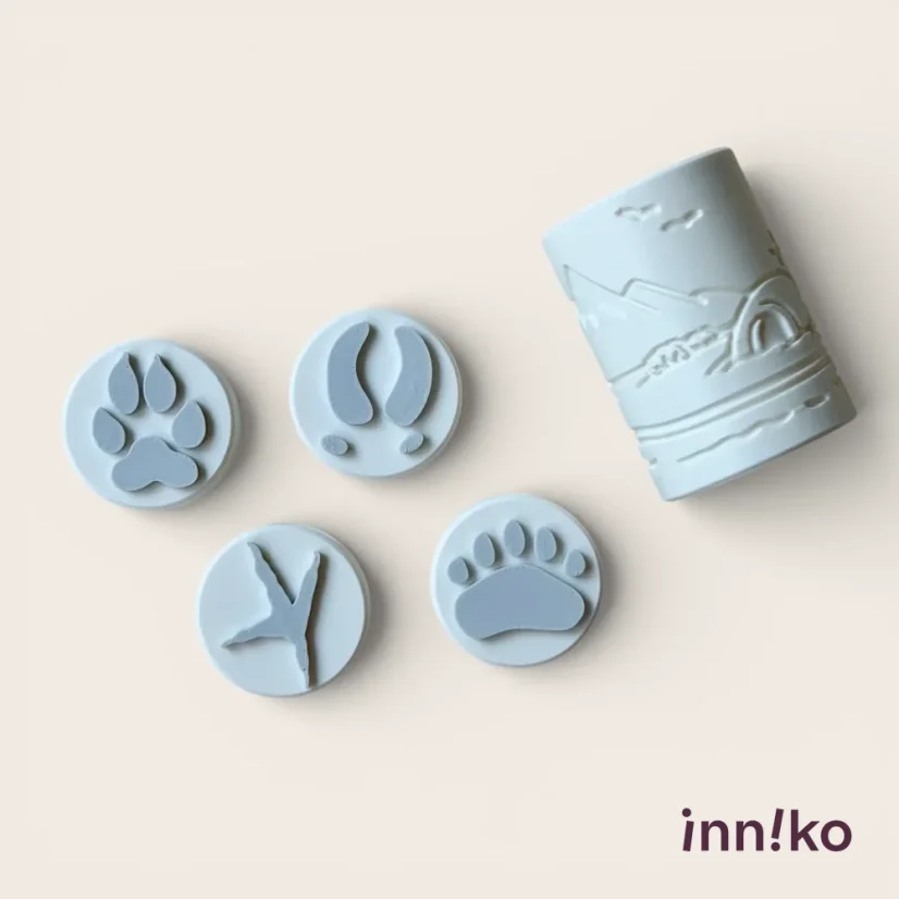 inniko® sada pečiatok s valčekom | Arktída - stopy zvierat