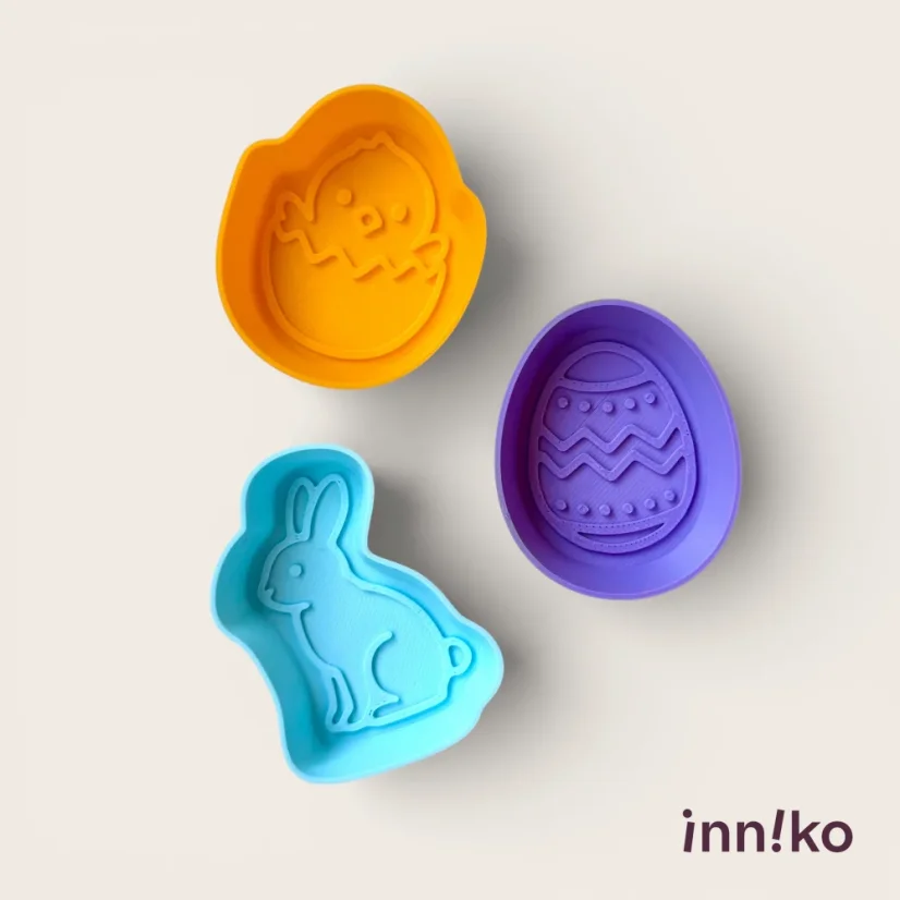 Bábovičky do kinetického piesku 3 ks | Veľká noc