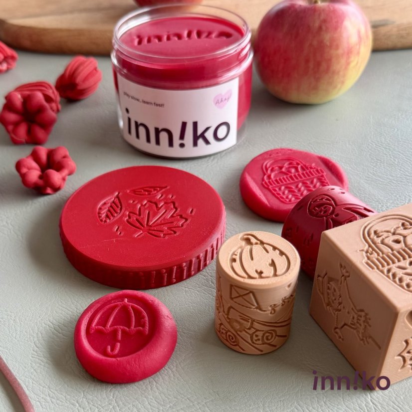 inniko® Play Dough 180 g | Autumn Red