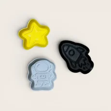 Bábovičky do kinetického písku 3 ks | Vesmír