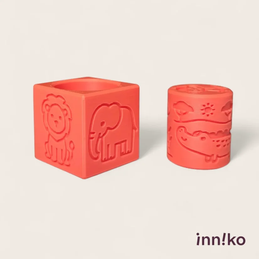 Obtiskovací kostka s válečkem 2v1 | Safari