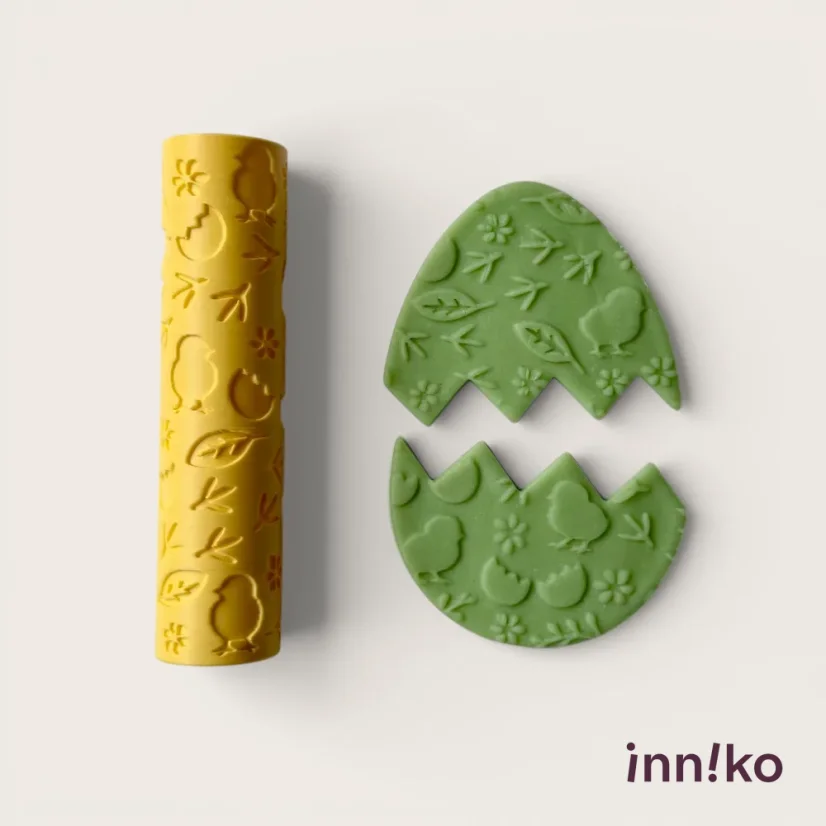 inniko® veľký valček na modelínu | Jar s kuriatkami