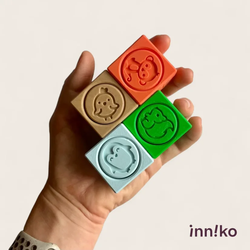Sada 4 kociek inniko | Zvieratká