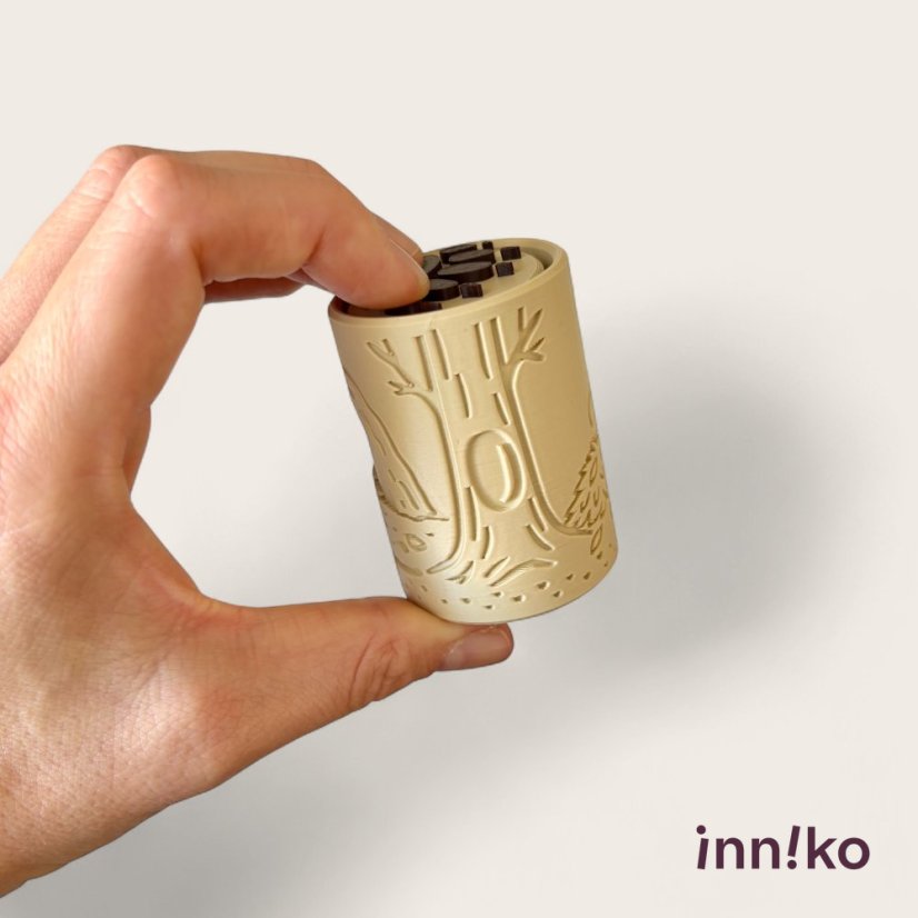 inniko® sada pečiatok s valčekom | Zimný spánok zvieratiek