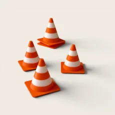 WooBeWee™ Pomôcka na hranie | Dopravné kužele zo stavby 5 ks