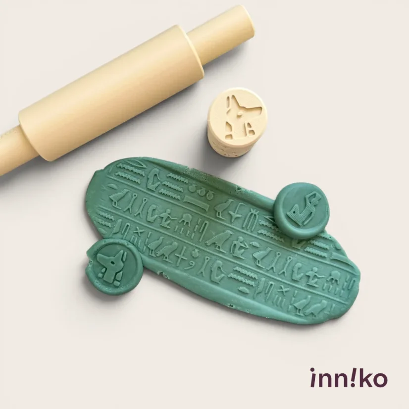 inniko valček na plastelínu | Hieroglyfy - Egypt