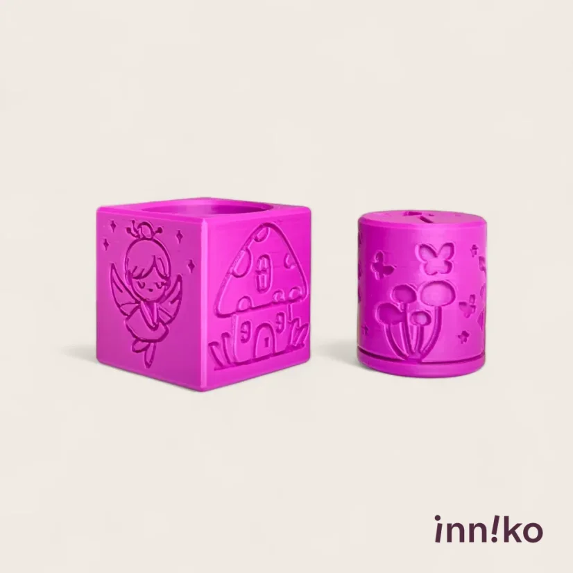 Obtiskovací kostka s válečkem 2v1 | Víly