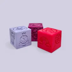 Sada 3 kostek | Pohádka, Víly, Jednorožci