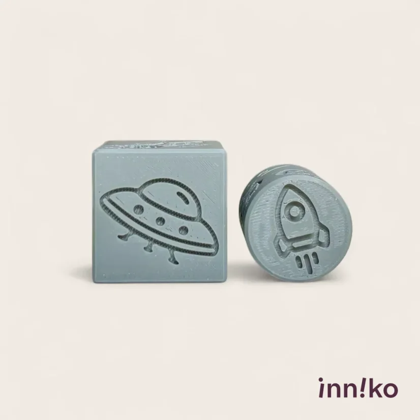 Obtiskovací kostka s válečkem 2v1 | Vesmír