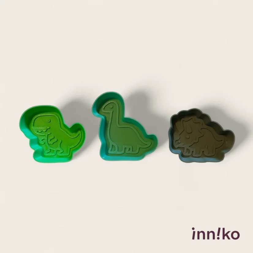 inniko® formičky na kinetický piesok, 3 ks | Dinosaury