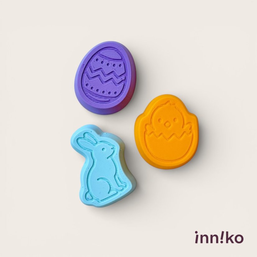 Bábovičky do kinetického piesku 3 ks | Veľká noc