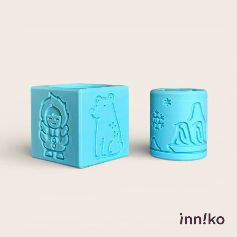 inniko® kocka 2v1 k modelíne | Polárne zvieratá