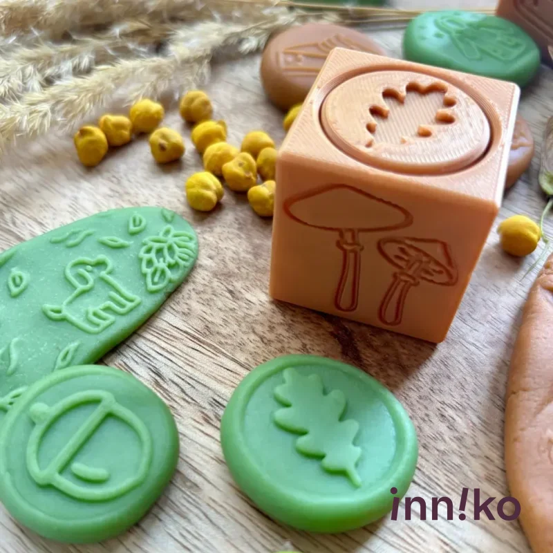 Obtiskovací kostka s válečkem 2v1 | Jeseň