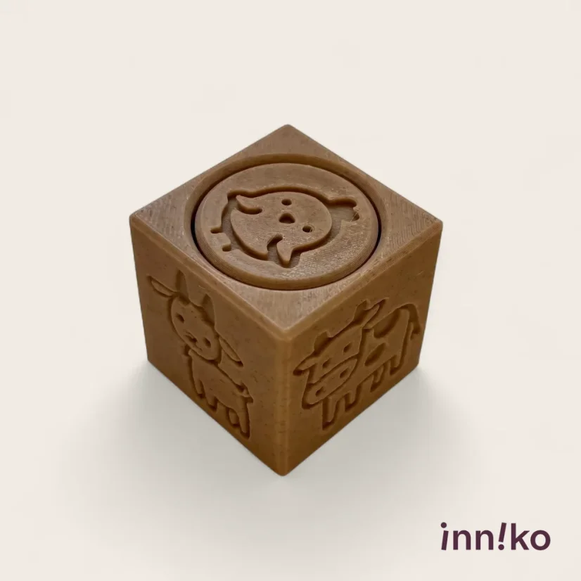 Obtiskovací kostka s válečkem 2v1 | Farma