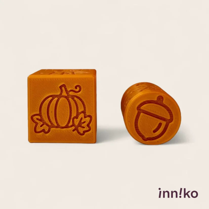 Obtiskovací kostka s válečkem 2v1 | Jeseň