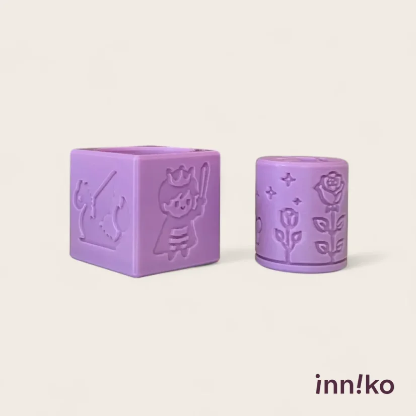 Obtiskovací kostka s válečkem 2v1 | Pohádka