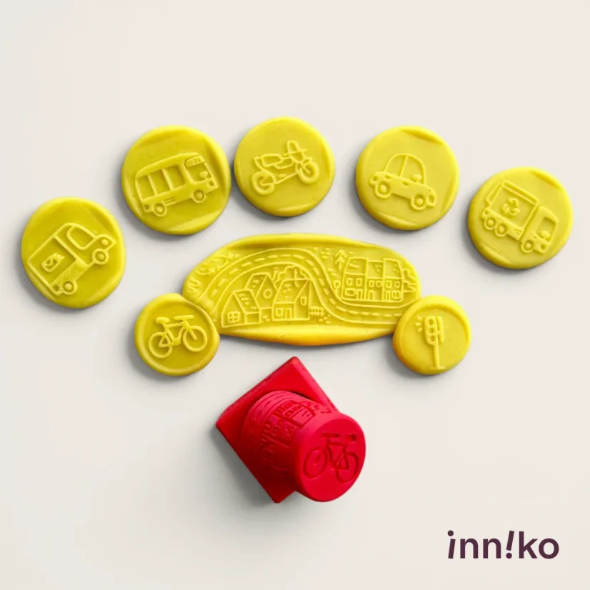 inniko® kocka 2v1 k modelíne | Autá a doprava