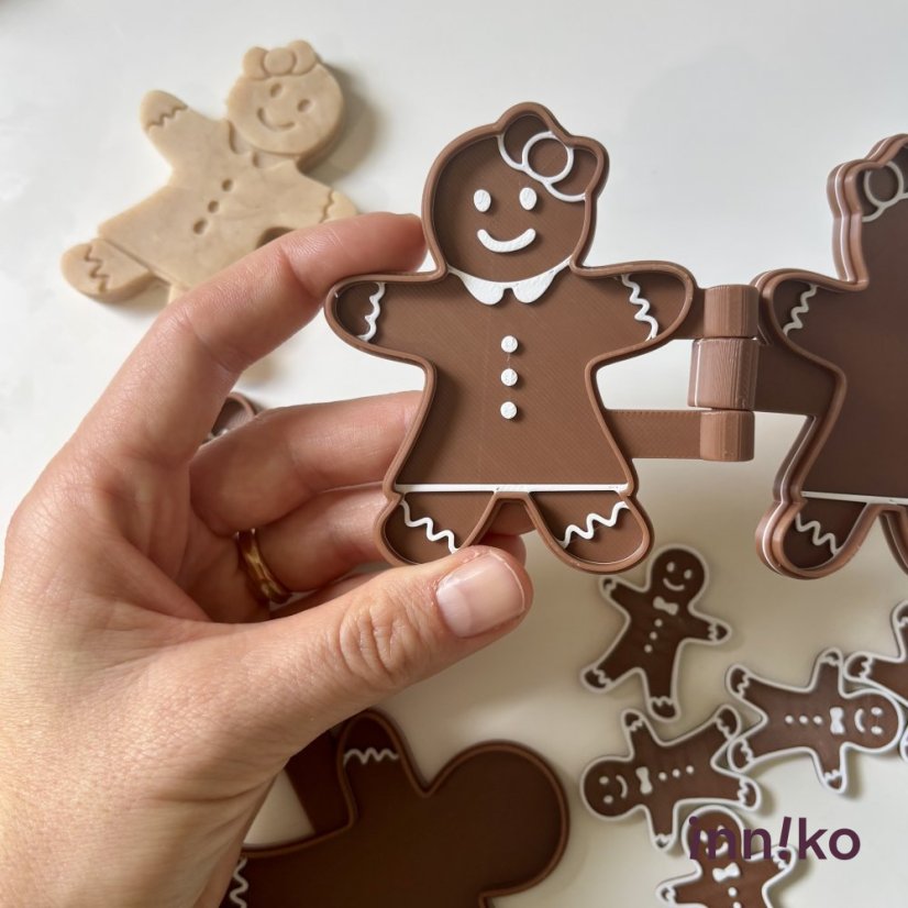 WooBeWee™ Pomôcka k plastelíne | Tvorítko na perníček - Varianta: Perníček - holka