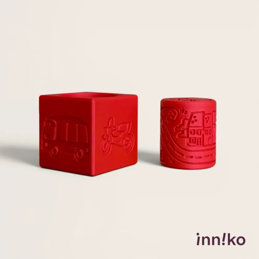 inniko® kocka 2v1 k modelíne | Autá a doprava