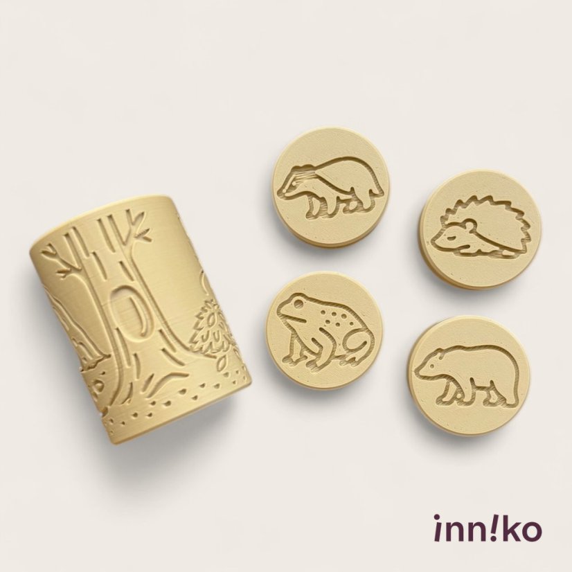 inniko® sada pečiatok s valčekom | Zimný spánok zvieratiek