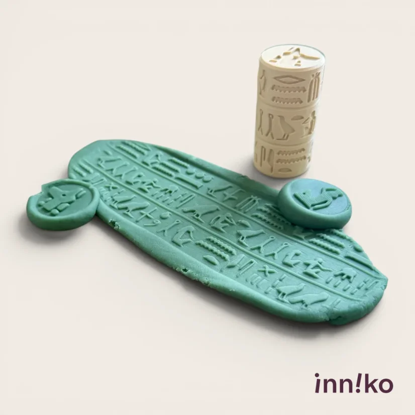 inniko® modeling clay roller | Hieroglyphs - Egypt