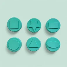 Sada tiskátek s Braillovým písmem | Geometrické tvary