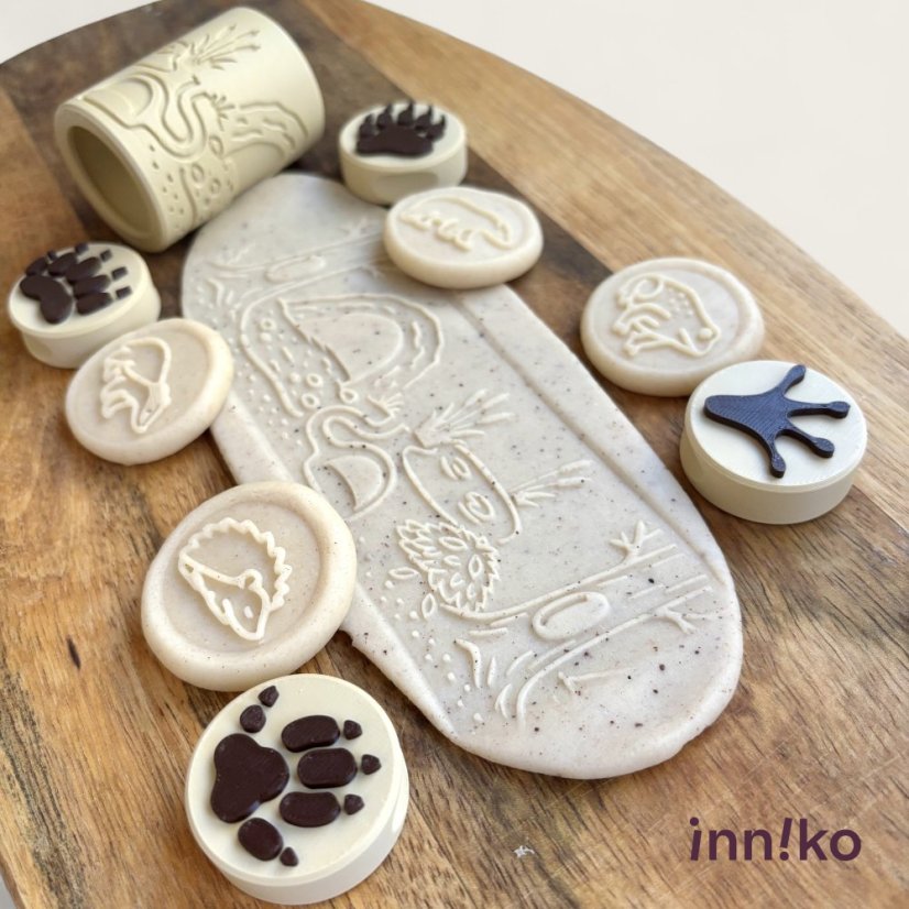 inniko® sada pečiatok s valčekom | Zimný spánok zvieratiek