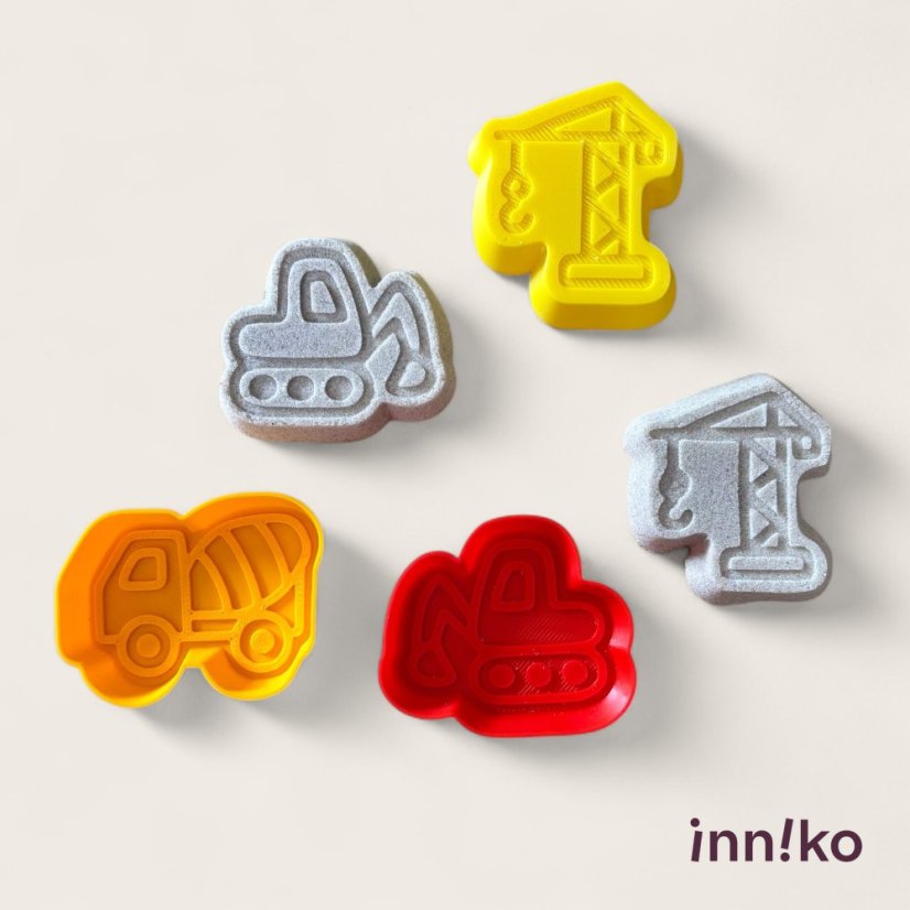 inniko® formičky na kinetický piesok, 3 ks | Stavba