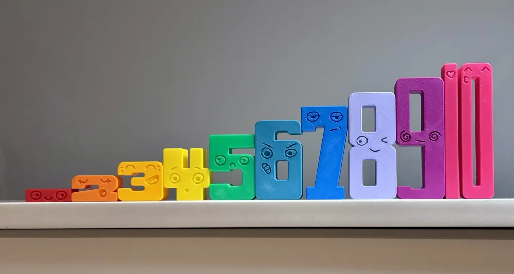 Vzdělávací bloky s čísly